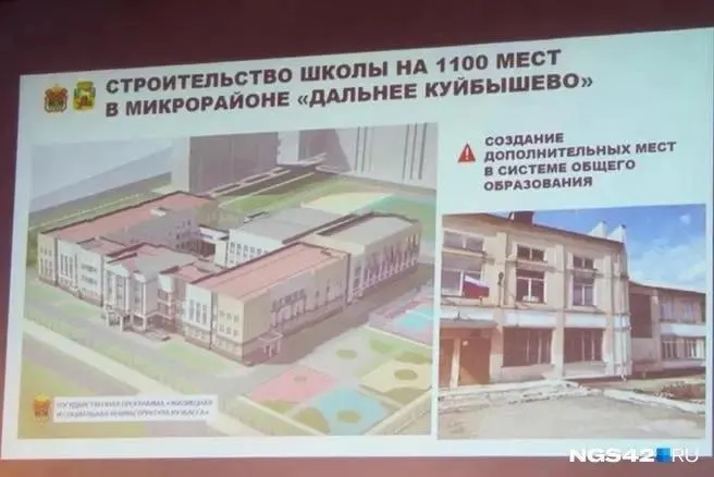 Школу в Дальнем Куйбышево планируют сдать в 2027 году. В 2026 году подрядчик подведёт здание под кровлю, стоимость проекта — около 5 млрд рублей.