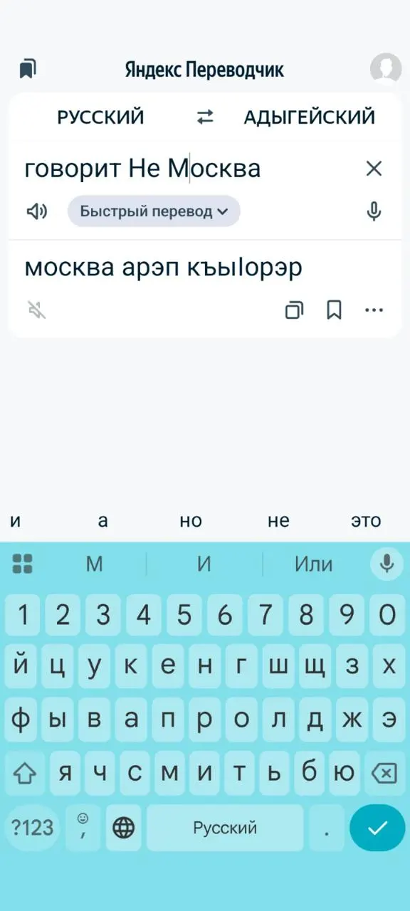 Теперь тексты с адыгейского можно переводить на более чем сто языков — функция доступна на сайте, в мобильном приложении и в блоке перевода в поиске.
