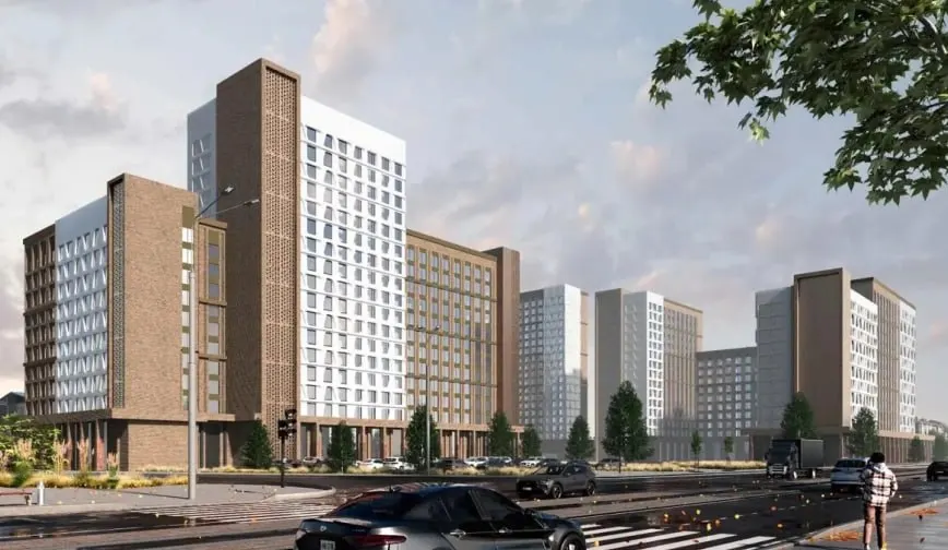 Новый студгородок площадью около 80 тысяч квадратных метров рассчитан на размещение до 3000 студентов.