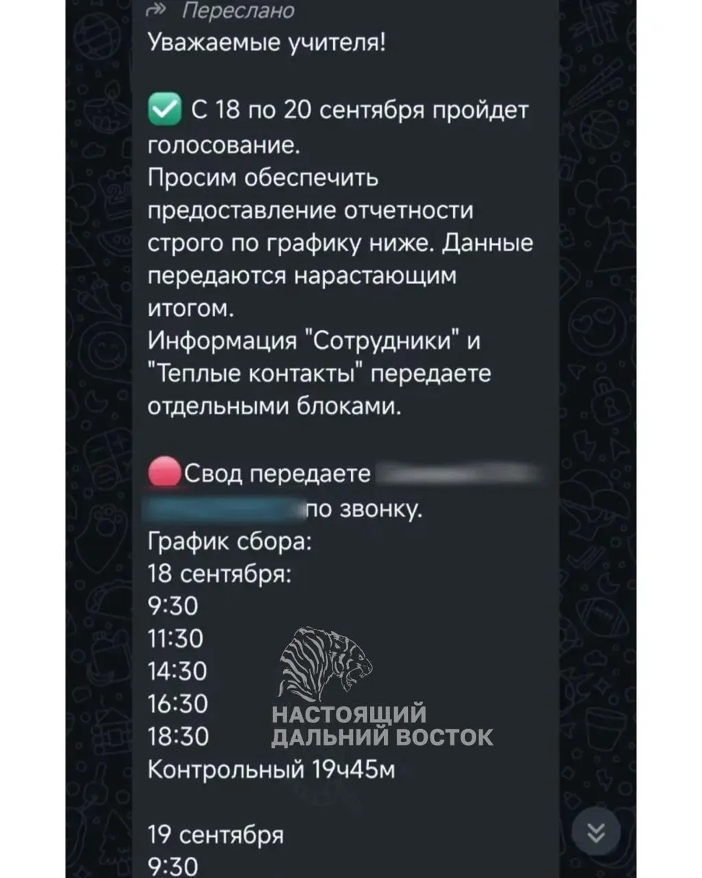 По перепискам в школьных чатах Якутска учителя якобы обязаны докладывать, посещали ли родители участки и как они голосовали.
