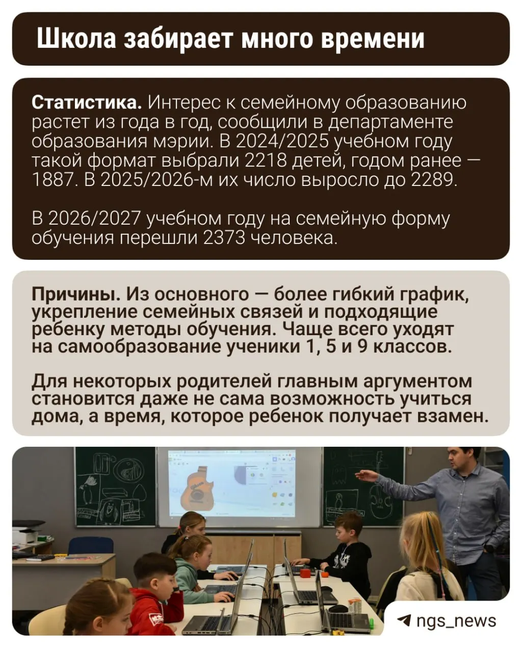 Родители выбирают онлайн-форму ради гибкости и экономии времени, но этот формат не подходит всем.